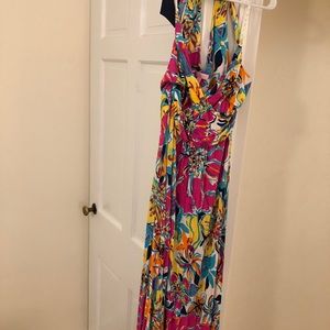 Lilly Pulitzer floral sleeveless maxi dress